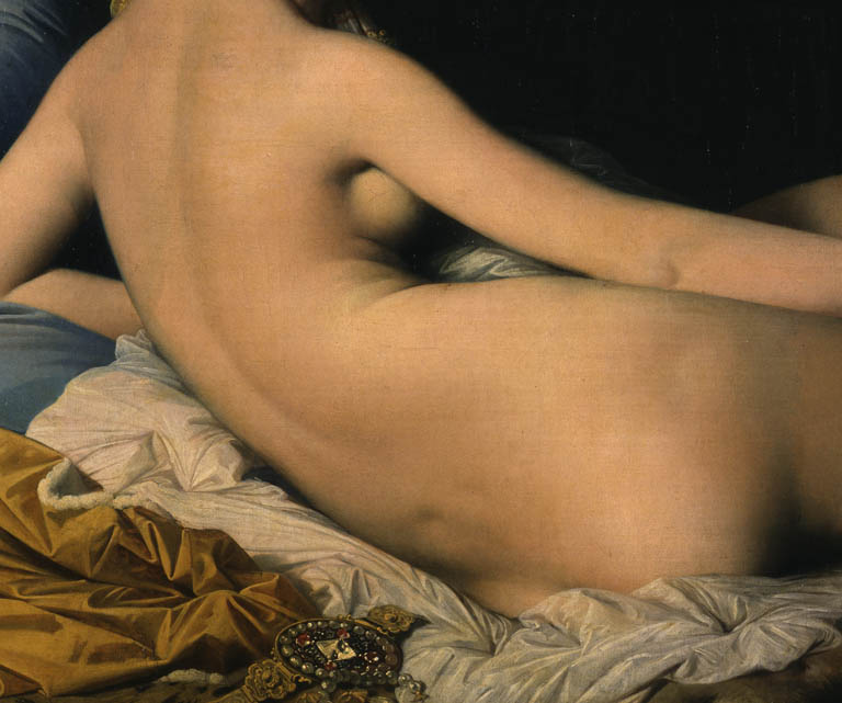 La grande odalisque d'Ingres Musée du Louvre détail