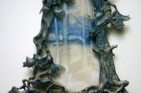 Détail du pendentif Forêt par Lalique