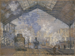 La gare St Lazare en 1877 - Monet - Musée d'Orsay
