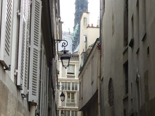 L'ancien quartier des chanoines sur l'île de la Cité à Paris