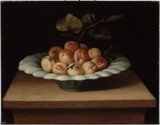 Lubin Baugin. Coupe de fruits. 17es . Rennes, musée des Beaux-Arts