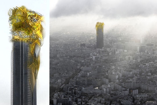 Projet de chapeau pour la Tour Montparnasse