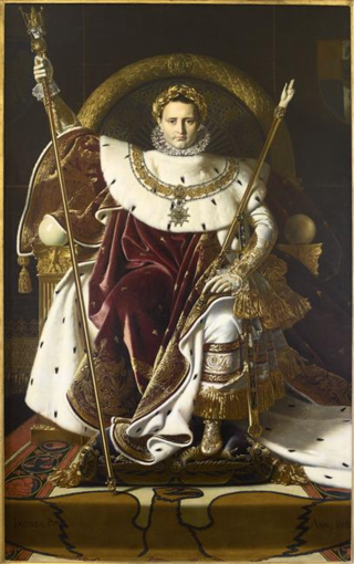 215 Sa majesté l'empereur des Français sur son trône - J.-D. Ingres - 1806 (C) Paris - Musée de l'Armée, Dist. RMN-Grand Palais  Emilie Cambier - Copie