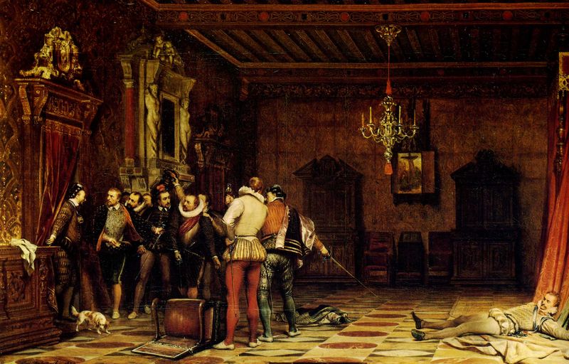 Paul Delaroche - Assassinat du duc de Guise