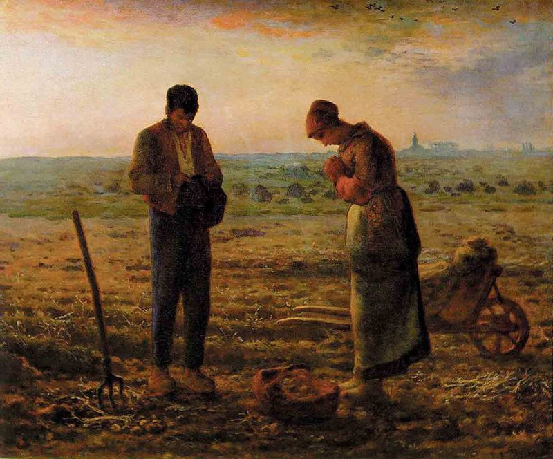 L'Angélus  de Jean François Millet vers 1857 - Musée d'Orsay