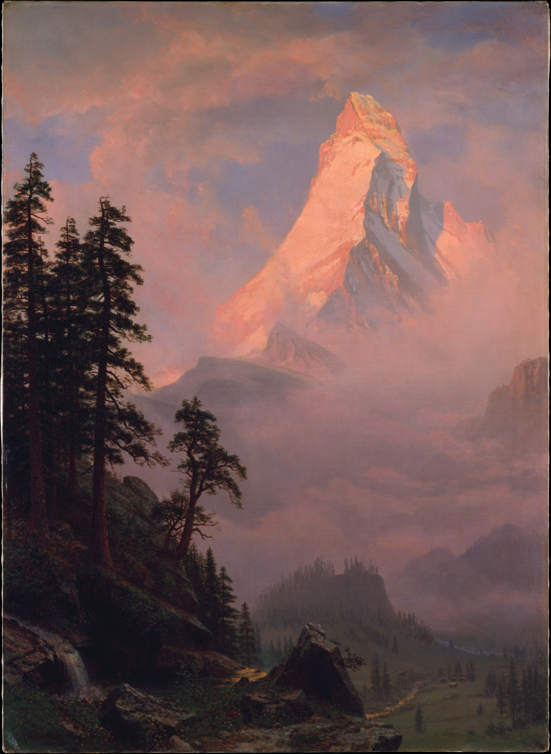 MET M lever soleil cervin Albert Bierstadt